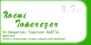 noemi toperczer business card